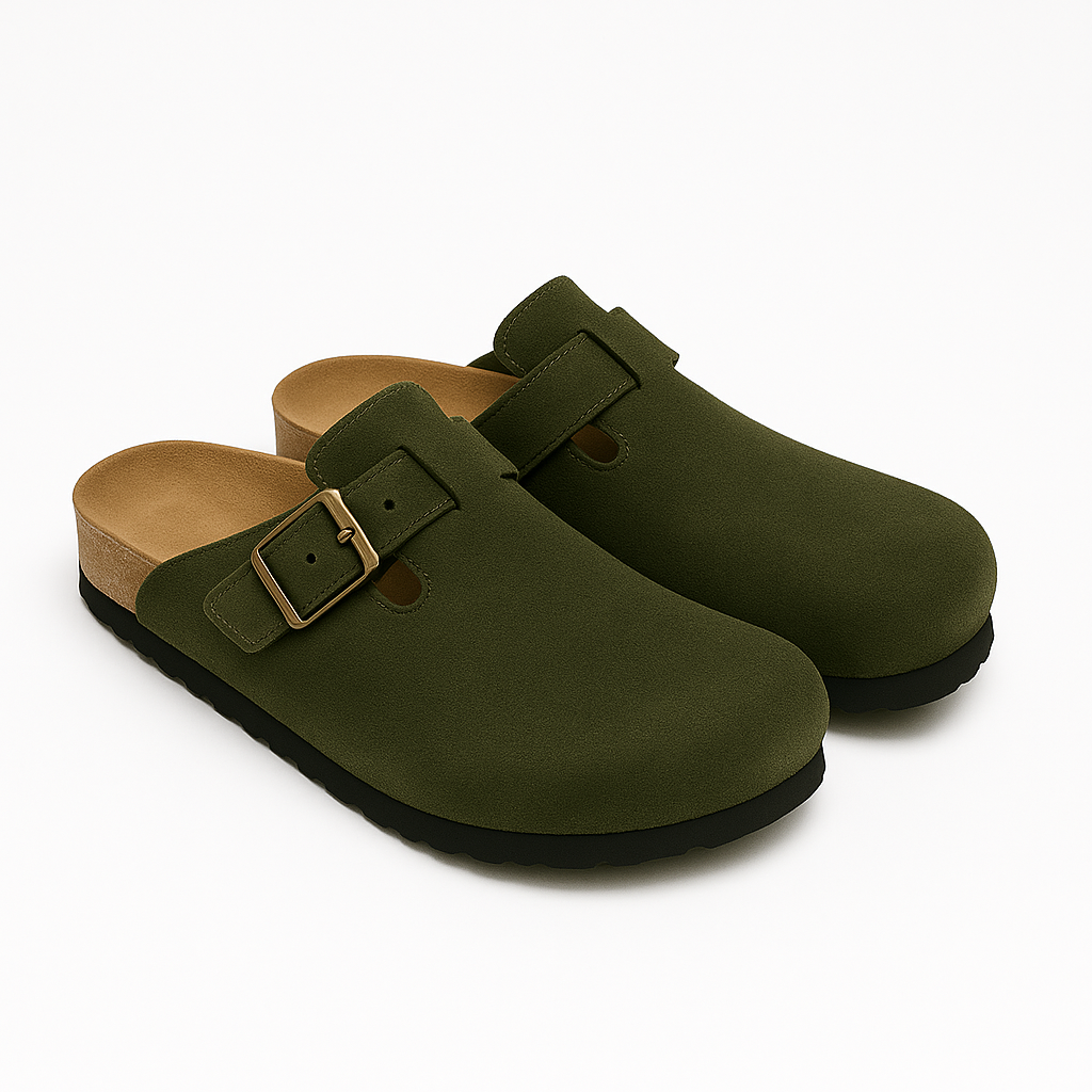 Alpargata europea- verde gamuzon / unisex