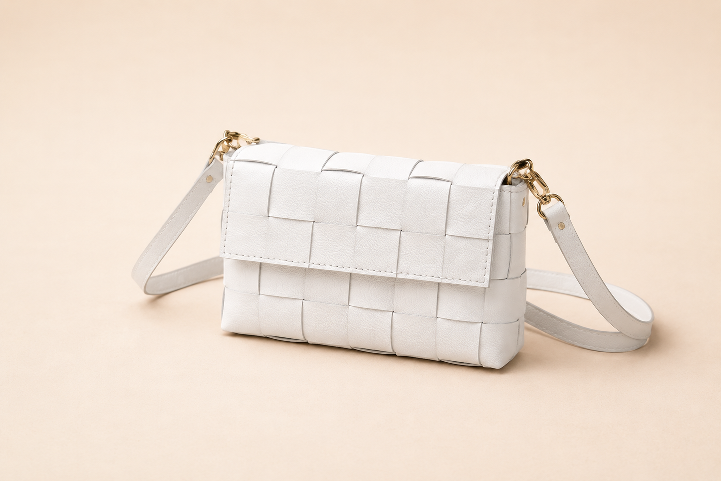 Cartera tejida - Blanco
