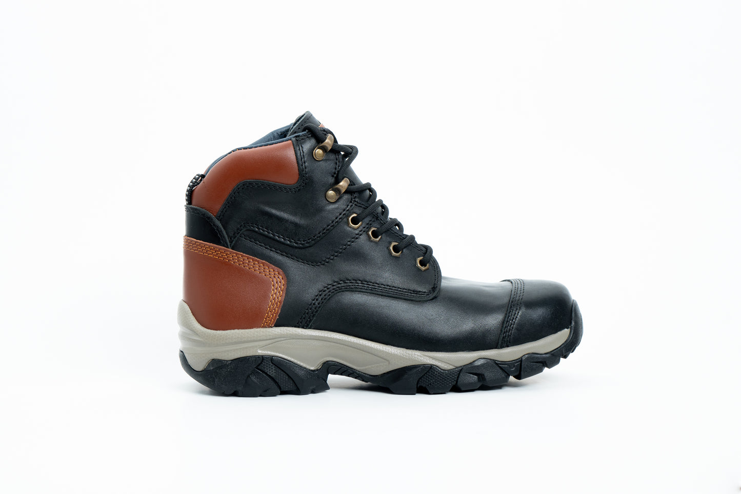 Botas punta de acero - Negro / detalle cobre
