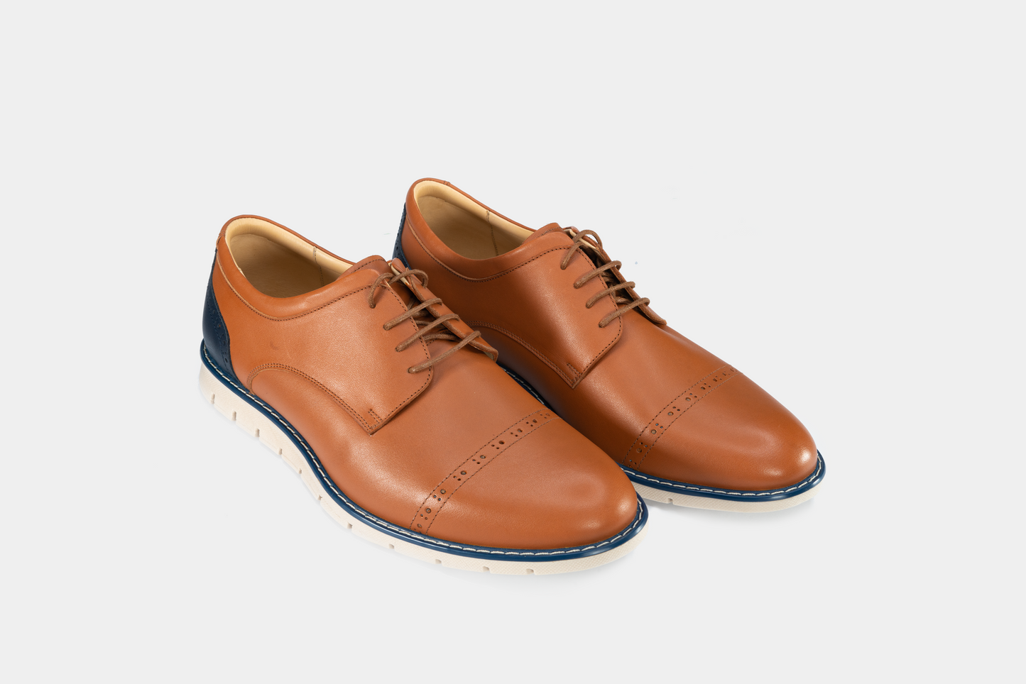 Calzado Derby 2023 Lite / miel - azul