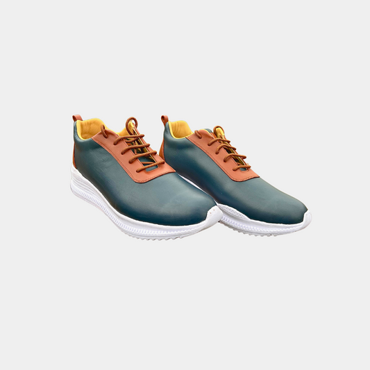 Zapatilla Vintage Azul/ Cobre