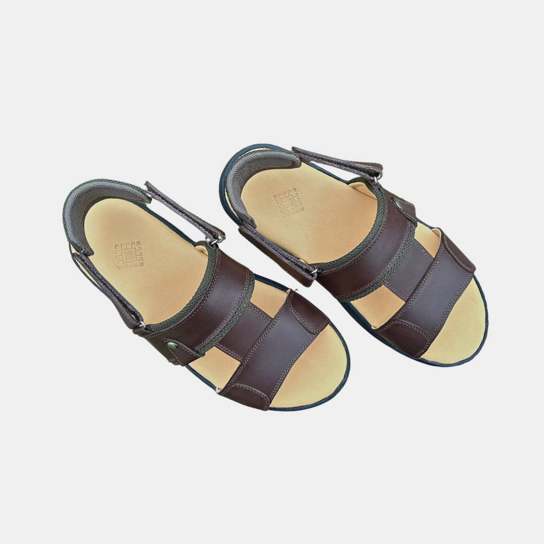 Sandalia convertible - marrón