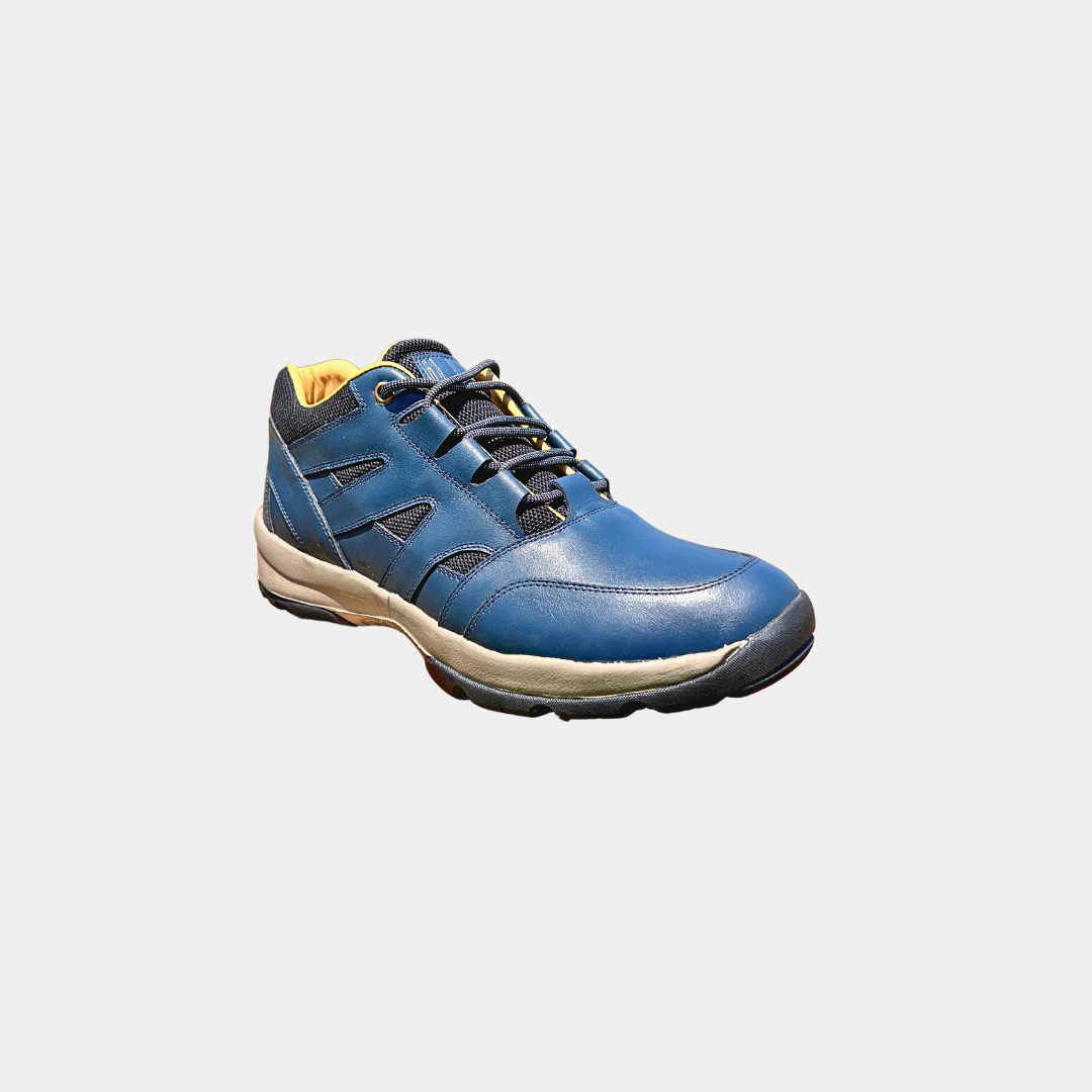Zapatilla de cuero Versátil - Azul