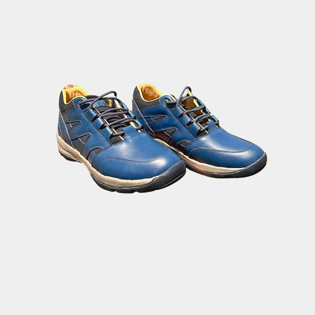 Zapatilla de cuero Versátil - Azul