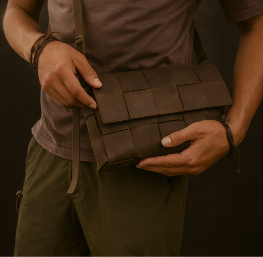 Cartera tejida unisex