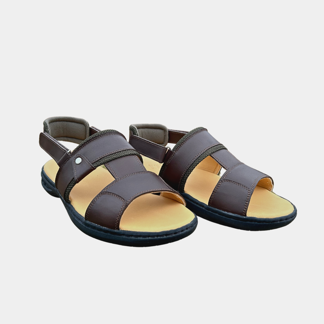 Sandalia convertible - marrón