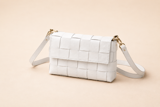 Cartera tejida - Blanco