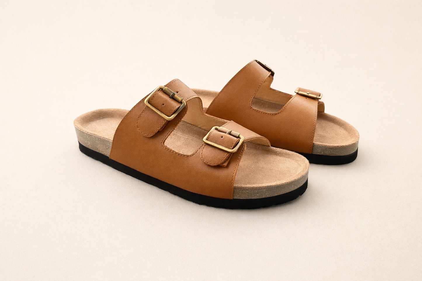Sandalia Europea - miel liso