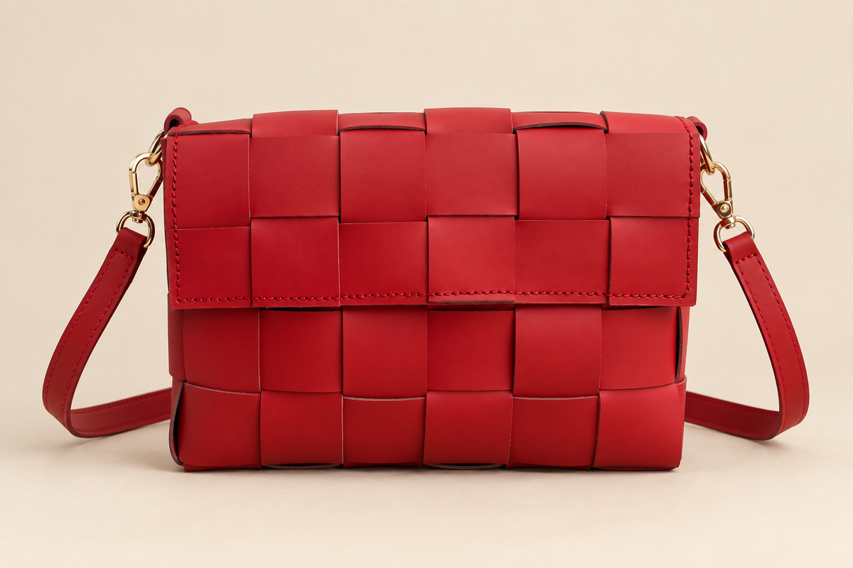 Cartera tejida - Rojo