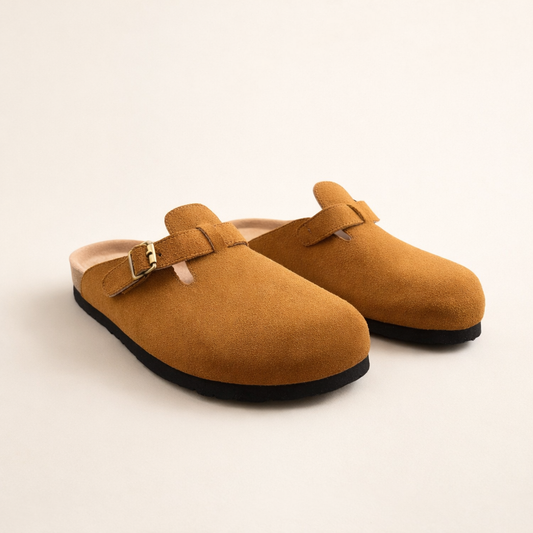 Alpargata europea - camel gamuzon