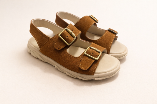 Sandalia Europea Perucha - coffe gamuzon