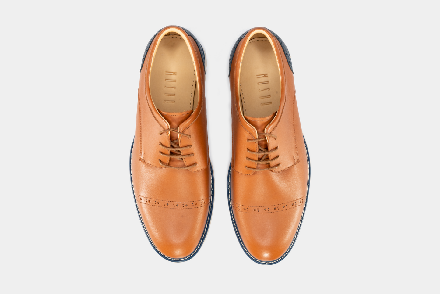 Calzado Derby 2023 Lite / miel - azul