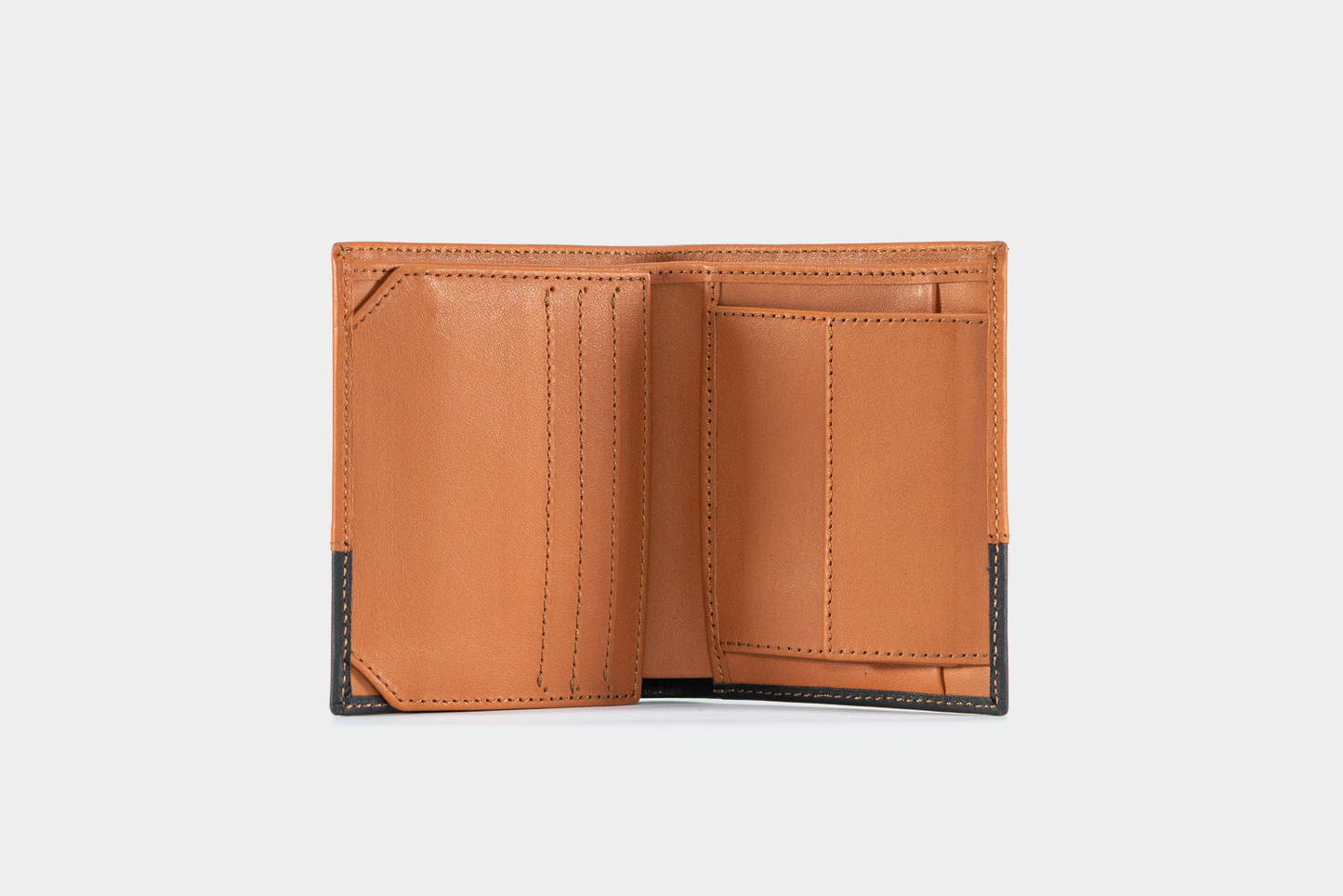 Billetera 3 cuerpos + monedero Miel