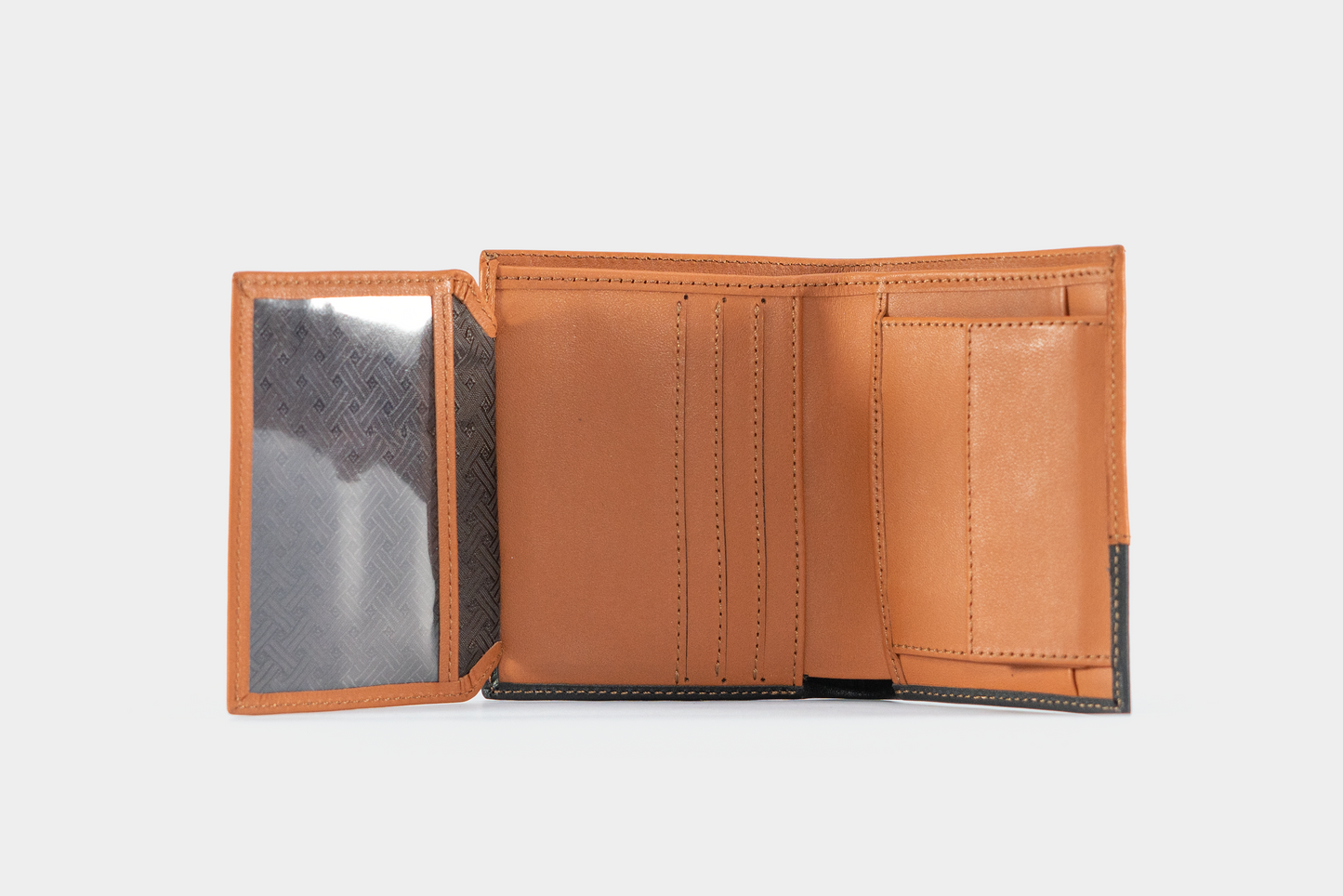 Billetera 3 cuerpos + monedero Miel